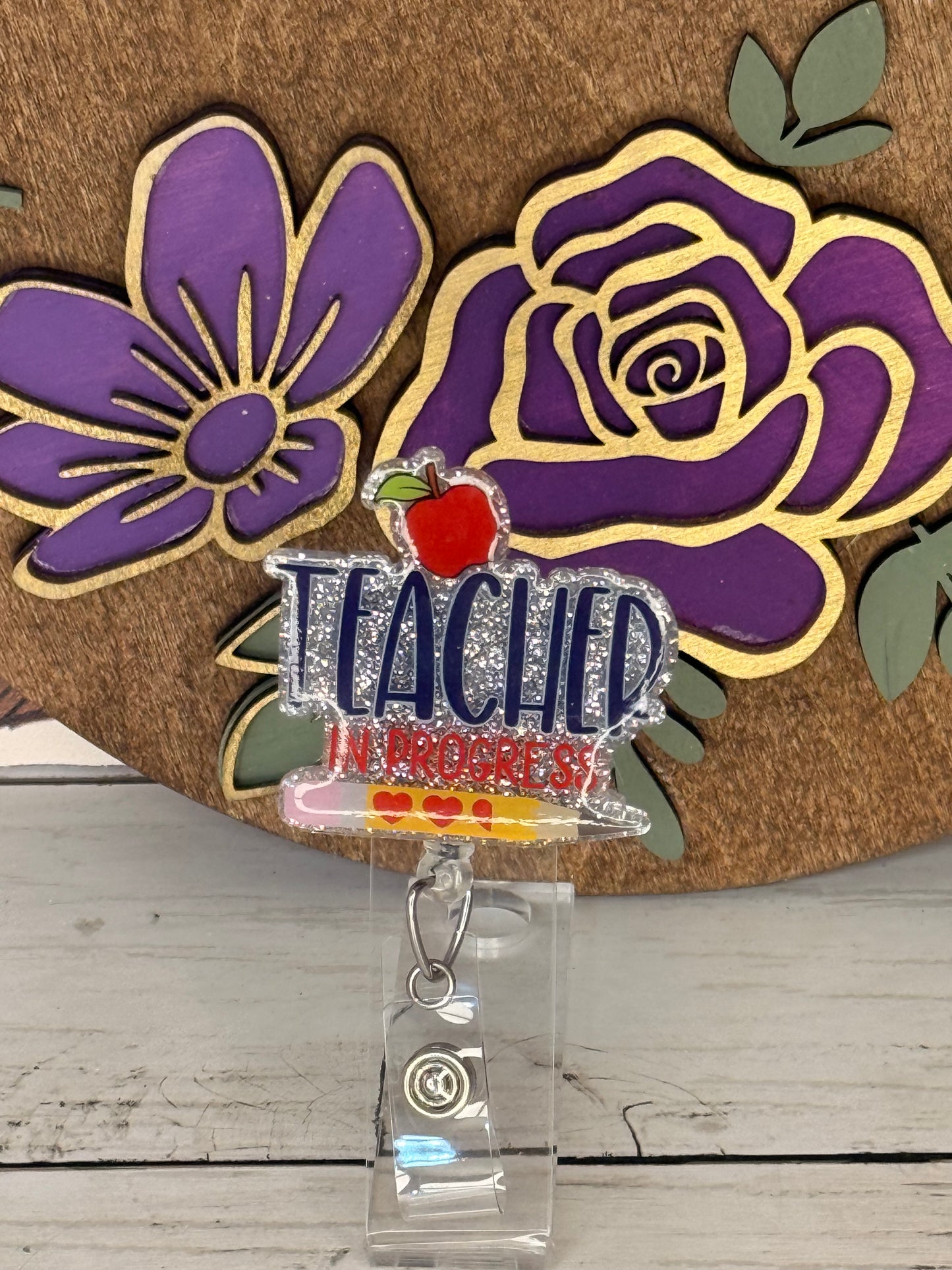 Teacher In Progress Badge Topper
