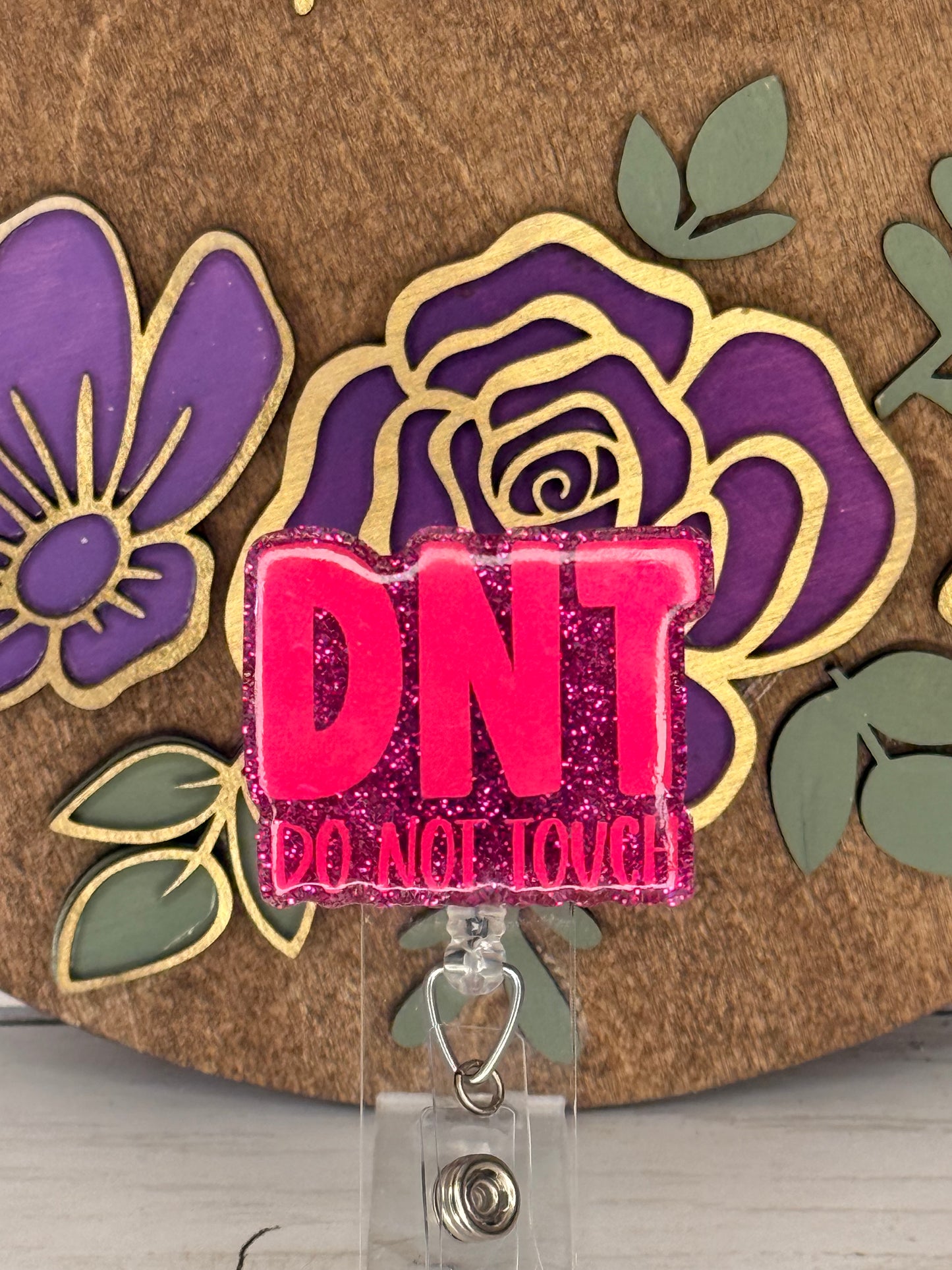 Pink DNT Badge Topper