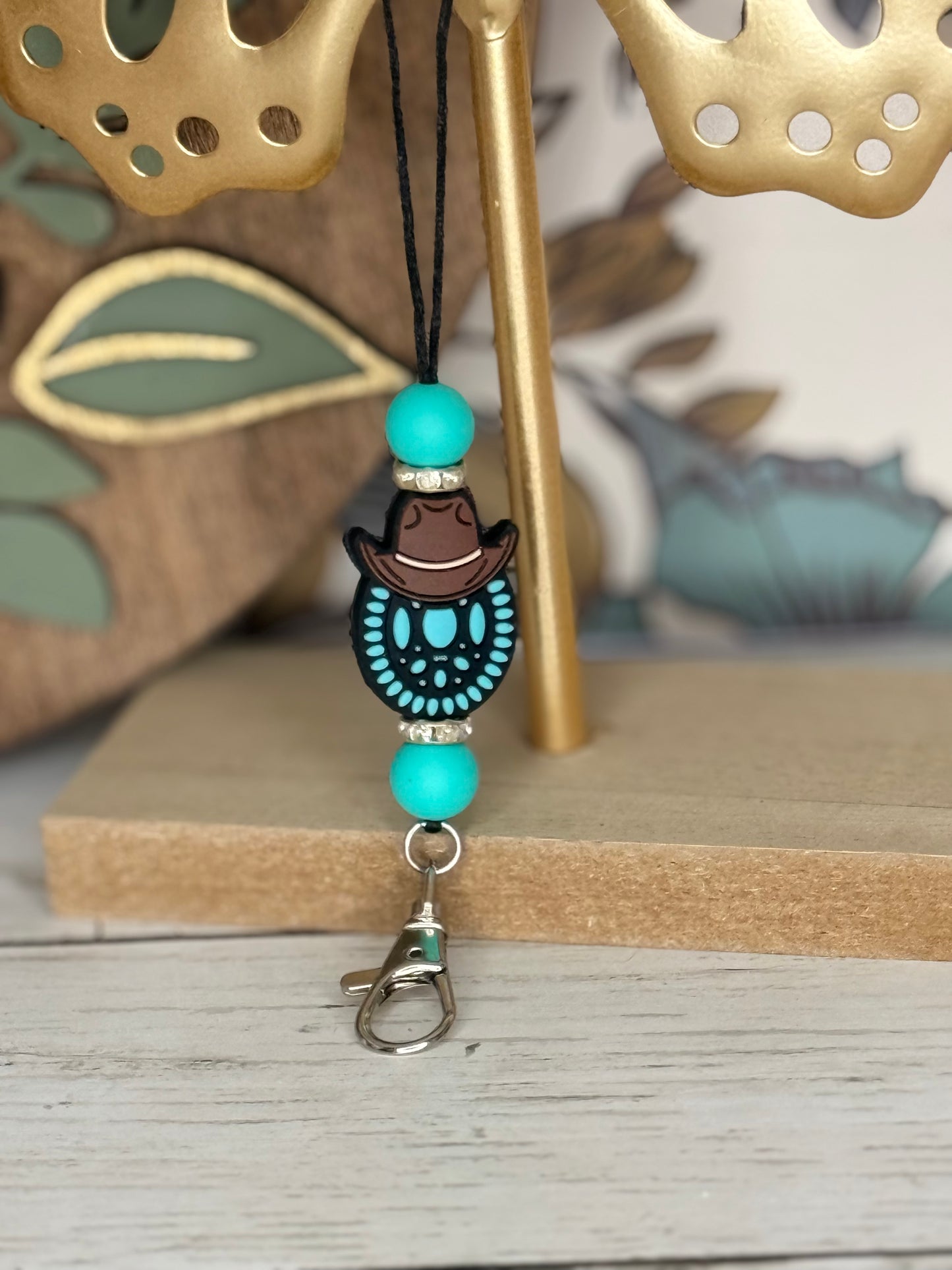 Turquoise Cowgirl Freshie Hanger