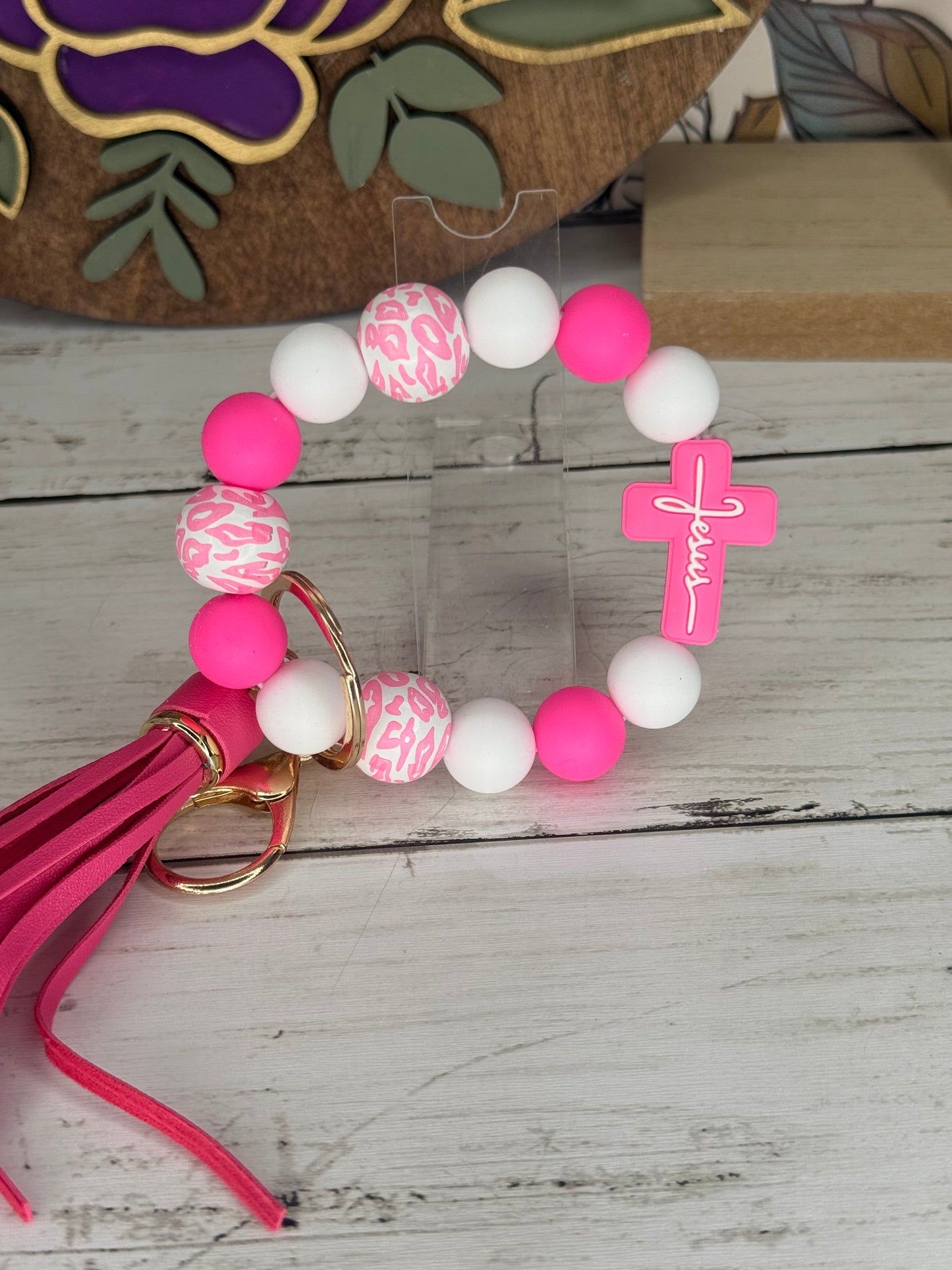 Pink Faith Wristlet