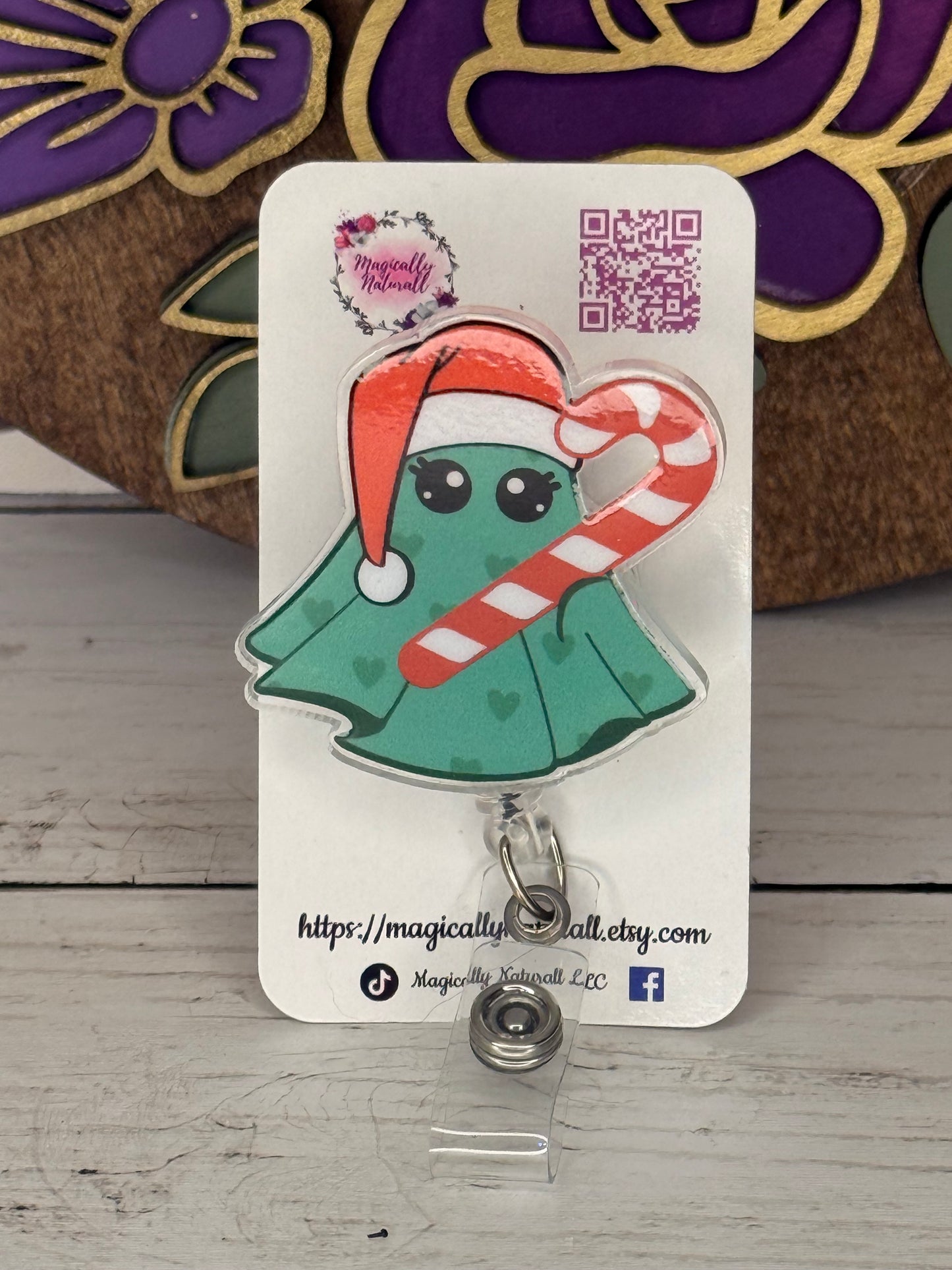 Christmas Ghost Badge Reel