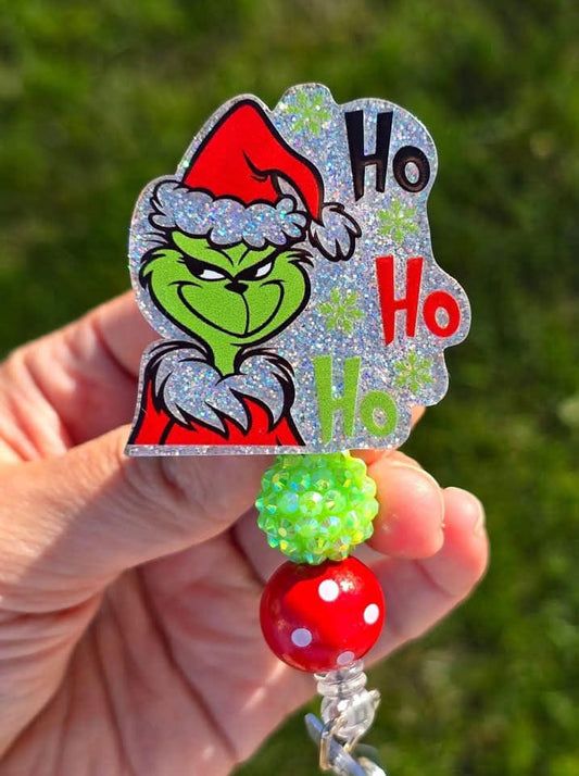 HO HO HO Sparkly Green Man