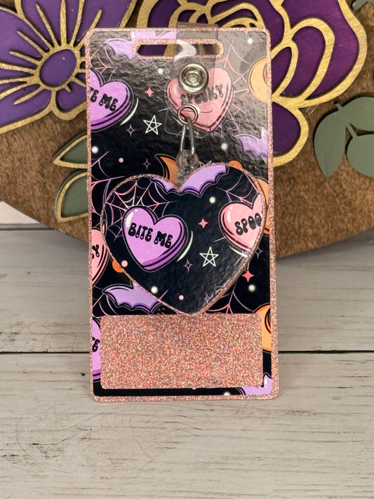 Candy Hearts Badge Buddy + Topper