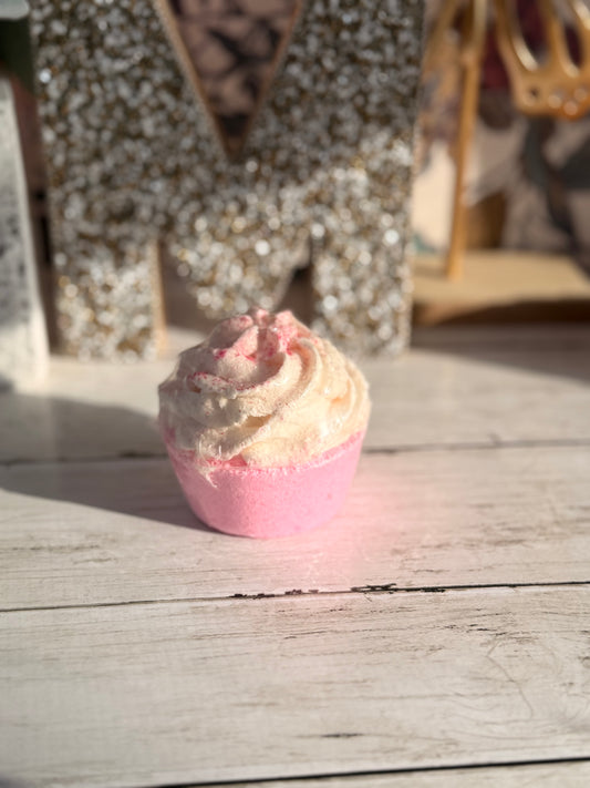 Strawberry Milk Shake Cupcake Bath Bomb