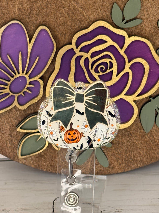 Spooky Pumpkin Badge Topper