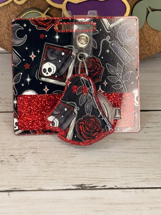 Ghost Badge Buddy + Topper Books & Roses
