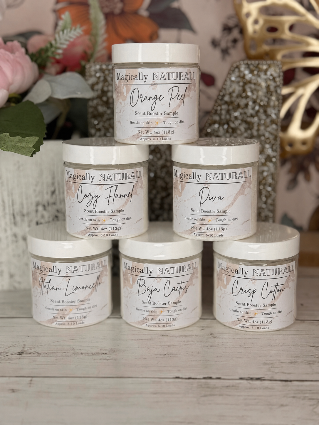 Laundry Scent Booster Sampler Set - Choose 6 Fragrances