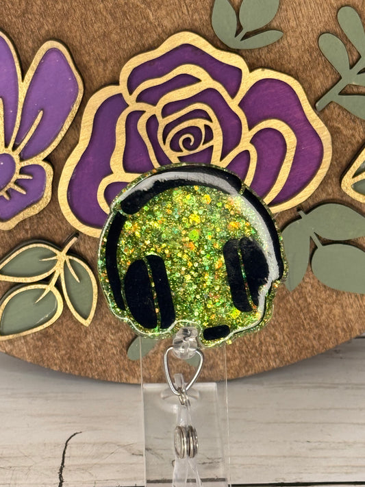 Green Headset Badge Topper