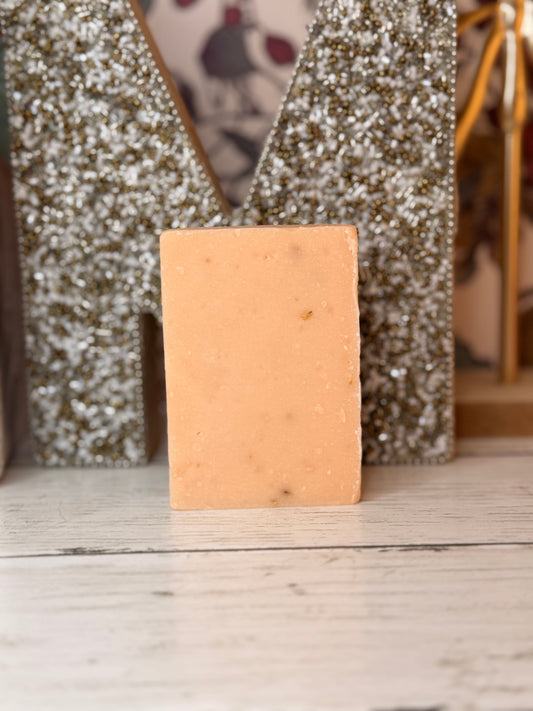 Peach Tea Scrub Cold Process Soap Bar