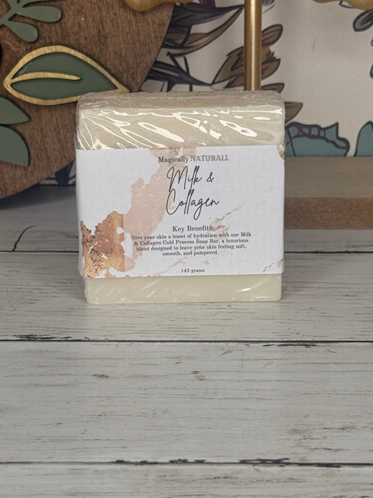 Milk and Collagen Facial Cold Process Soap Bar