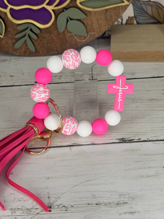 Pink Faith Wristlet