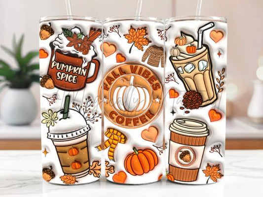 Fall Vibes Pumpkin Tumbler