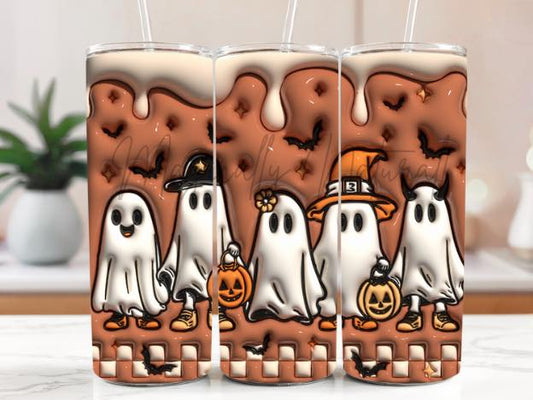 Ghosty Pumpkin Tumbler