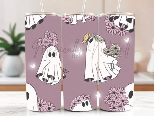 Purple Ghost Tumbler